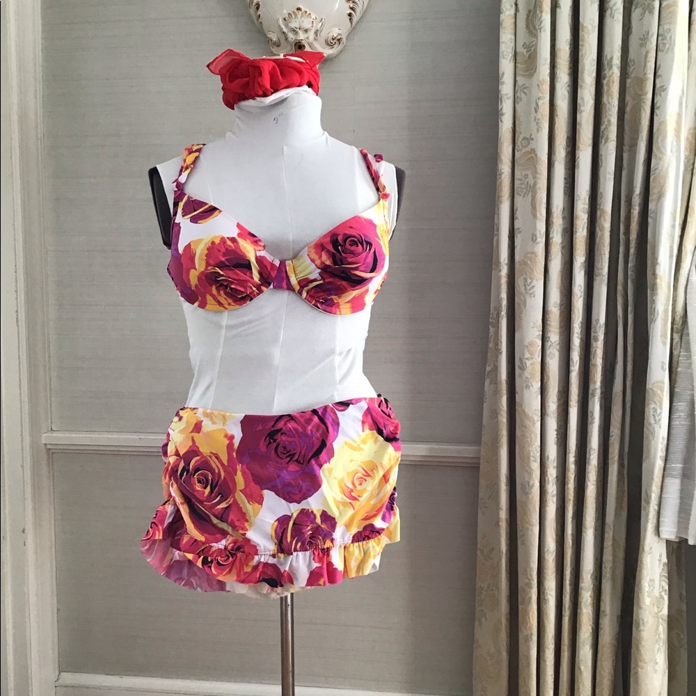 Cheery Jantzen Two-Piece Bathing Suit
